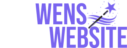 Wit met Paars logo van VanWensNaarWebsite